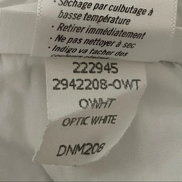 Paige Skyline Crop Skinny Jeans Optic White 26 - Picture 13 of 13